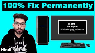 how to fix d sub no signal  how to fix pc not turning on  how to fix cpu turns on but no display [upl. by Sayce]