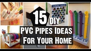 15 DIY PVC Pipes Ideas For Your Home [upl. by Draner362]