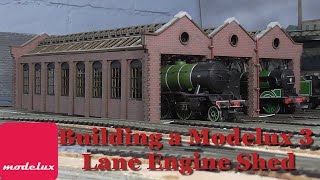 Modelux 3 lane Victorian Engine Shed [upl. by Ainival]