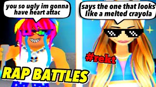 🔥ROASTING people in ROBLOX Rap Battles😎 [upl. by Melba917]