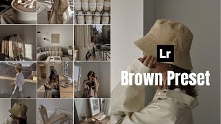 Best Lightroom Preset Brown [upl. by Littlejohn]