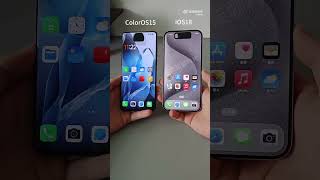 Oxygen OS 15 vs iOS 18 Dynamic Island oneplus12 oxygenos15 [upl. by Nahshu304]