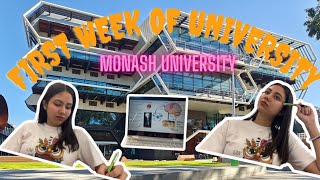 First Week of University  Monash University Attending Lectures  Campus Exploration  Australia [upl. by Henry342]