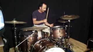 TEST AKCustom Copper drum set 221316  Craviotto Masters Metal snare 14x65 [upl. by Stockwell875]