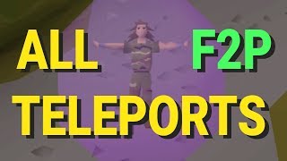 All F2P Teleports And How To Use Them OSRS [upl. by Aicital74]