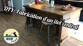 DIY Fabrication dun ilot central en recup [upl. by Harbird972]