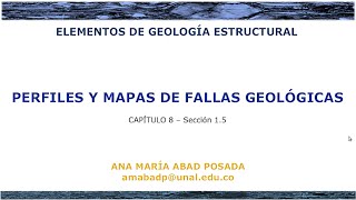 815  Perfiles y mapas de fallas geologicas [upl. by Nuahsel844]