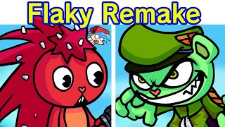 Friday Night Funkin VS Flaky Remake FULL WEEK  Flippy FNF ModFalling FlakesHappy Tree Friends [upl. by Gustin]