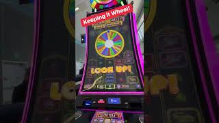 Hitting the Wheel Time bonus on wheel of fortune at Las Vegas airport Keeping it wheel [upl. by Malinowski]