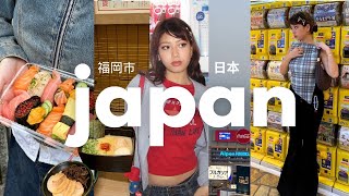 japan vlog 🍥˖°౨ৎ exploring fukuoka best ramen amp lots of shopping [upl. by Anihpesoj]