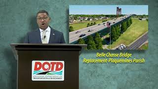 DOTD Groundbreaking  Belle Chasse Bridge  Plaquemines Parish [upl. by Airogerg937]