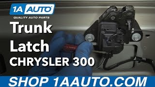 How to Replace Trunk Latch 0507 Chrysler 300 [upl. by Anirtruc]