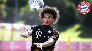 Leroy Sané First Training at FC Bayern [upl. by Aramad]