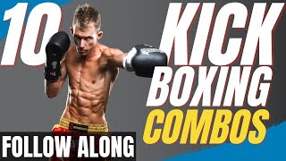 10 Kickboxing Combos To Practice [upl. by Leahcym]