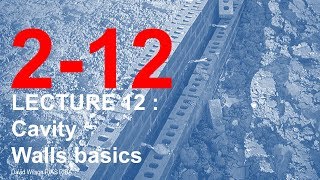 12 Cavity wall basics [upl. by Asylem798]