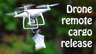 Drone Quadcopter remote cargo release how to build [upl. by Sochor]