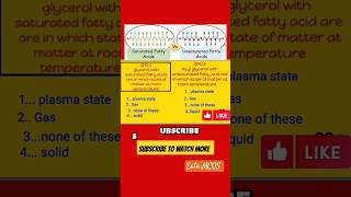 Unlocking the MCQs Saturated vs Unsaturated Fatty Acids Demystified [upl. by Friedly]