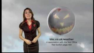 Laura Tobins looking worried about the weather BBC News 311009 [upl. by Draneb]