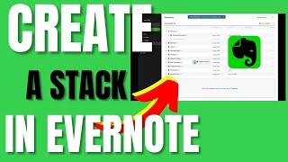 How to Create a Stack in Evernote [upl. by Gerg]