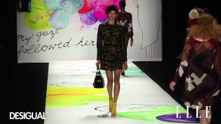 Desigual Mercedes Benz Fashion Week Nueva York OtoñoInvierno 20152016  Elle España [upl. by Anitrebla]