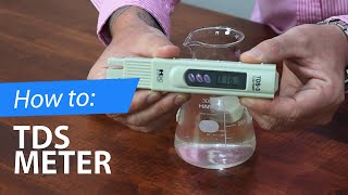 How to  TDS Meter Instructions [upl. by Spanjian]