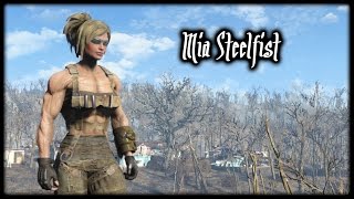 Fallout4 Mia Steelfist Lets play EP01  Character creation and first brawls [upl. by Lai]