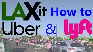 Uber Lyft and taxis at LAX airport  How to use LAXit at Los Angeles International airport [upl. by Atiek193]