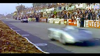 1955 Le Mans 24h 60fps HQ Jaguar DType vs Mercedes 300 SLR  Le Mans Disaster [upl. by Plank]