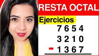 RESTA OCTAL  Ejercicio 4 [upl. by Drews754]