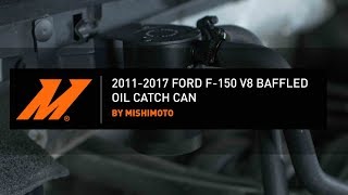 20112017 Ford F150 Baffled Oil Catch Can Installation Guide by Mishimoto [upl. by Nosahc828]