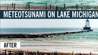 Tsunami seiche on lake michigan [upl. by Anawt]