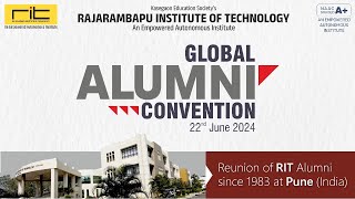 Global Alumni Convention 2024  RIT Rajaramnagar  Pune India [upl. by Neelrahc57]