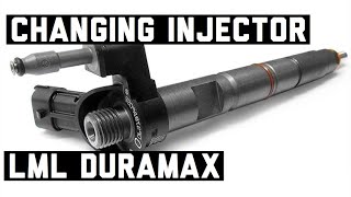 How to Replacing fuel injector 3 2013 LML Duramax [upl. by Lash53]