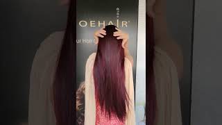 Wine burgundy colour ilmasalonyoutubeshorts shortvideo hair shorts hairtrends2022 YouTube [upl. by Ajak950]