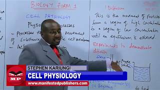 KCSEBIOLOGY  FORM 1  CELL PHYSIOLOGY [upl. by Hynda]