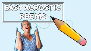 Easy Acrostic Poems For Kids  Learning From Home [upl. by Anai]