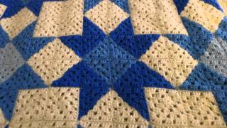 Quilt Star Crochet Blanket [upl. by Aitak540]