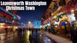 Leavenworth Washington  The Ultimate Winter Wonderland 4K Walking Tour 2019 [upl. by Meek]