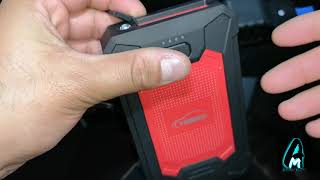 Yaber YR200 Waterproof Car Jump Starter PowerBank Review [upl. by Gwenny]