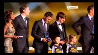 Lúcio Maicon e Sneijder  FIFA World XI 2010 FIFA Ballon dOr Ceremony [upl. by Katharyn]