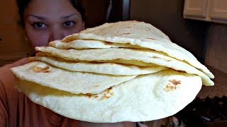 Soft Butter Flour Tortillas Recipe  Simply Mamá Cooks [upl. by Asp]