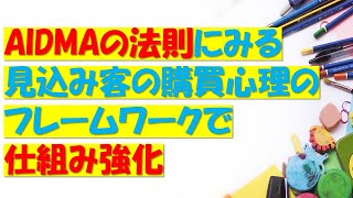 AIDMAの法則にみる見込み客の購買心理のフレームワークで仕組み強化 [upl. by Alahc]