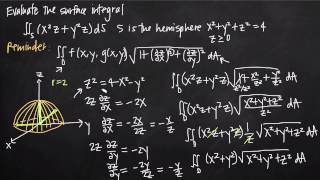 surface integral example 2 KristaKingMath [upl. by Victory1]