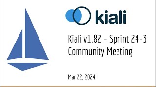 Kiali Sprint 104 Demo v182  Service mesh management for Istio [upl. by Trebleda243]