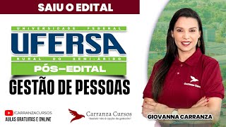 UFERSA  Gestão de Pessoas  PósEDITAL  Prof Giovanna Carranza [upl. by Alfi]