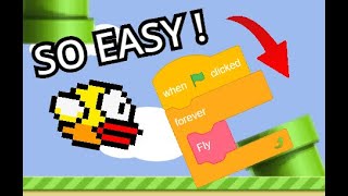 Scratch Tutorial  Flappy Bird Game  How to make a flappy bird game in scratch  Easy Beginner [upl. by Lunneta]