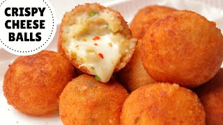 CRISPY POTATO CHEESE BALLS Recipe  Crispy amp Cheesy Potato Snack [upl. by Ayekin930]