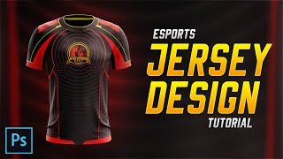 Esports Jersey Design Tutorial in Photoshop CC 2018 [upl. by Anauqat15]