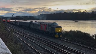 ROG Class 37s drag the first former TFW Class 175 into Laira Train Depot  271124 [upl. by Adile283]