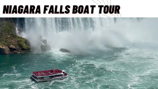 Niagara Falls Boat Tour  Maid of the Mist  Hornblower Boat Ride  USA  Canada [upl. by Ahsii]